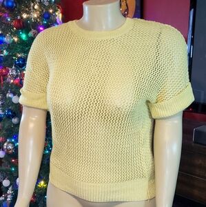 Yellow Knit Women's Chico's Sweater